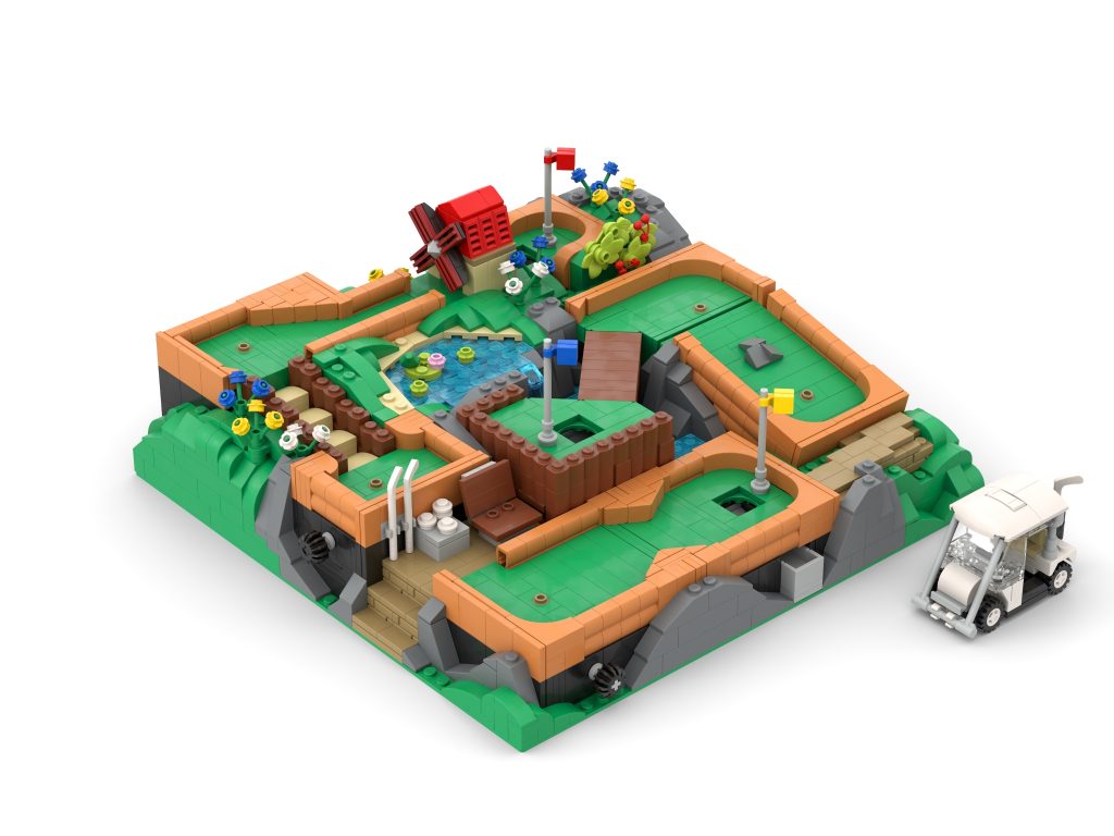 LEGO BrickLink MOC Pop Up Store Working Mini Golf Course 1024x768