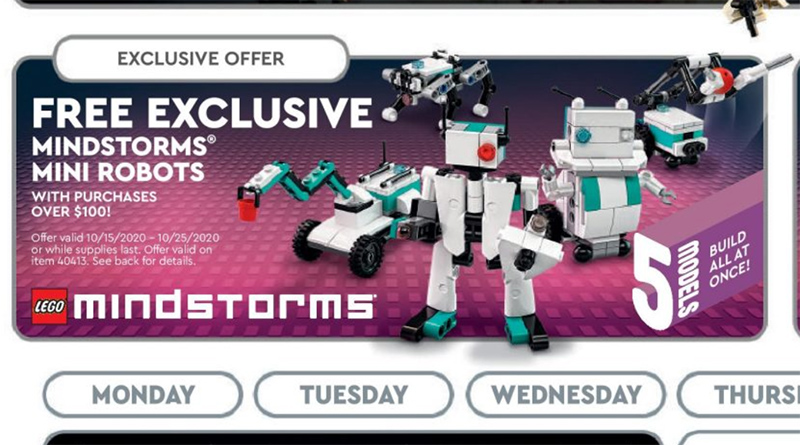 LEGO 40413 MINDSTORMS Mini Robots deal coming soon
