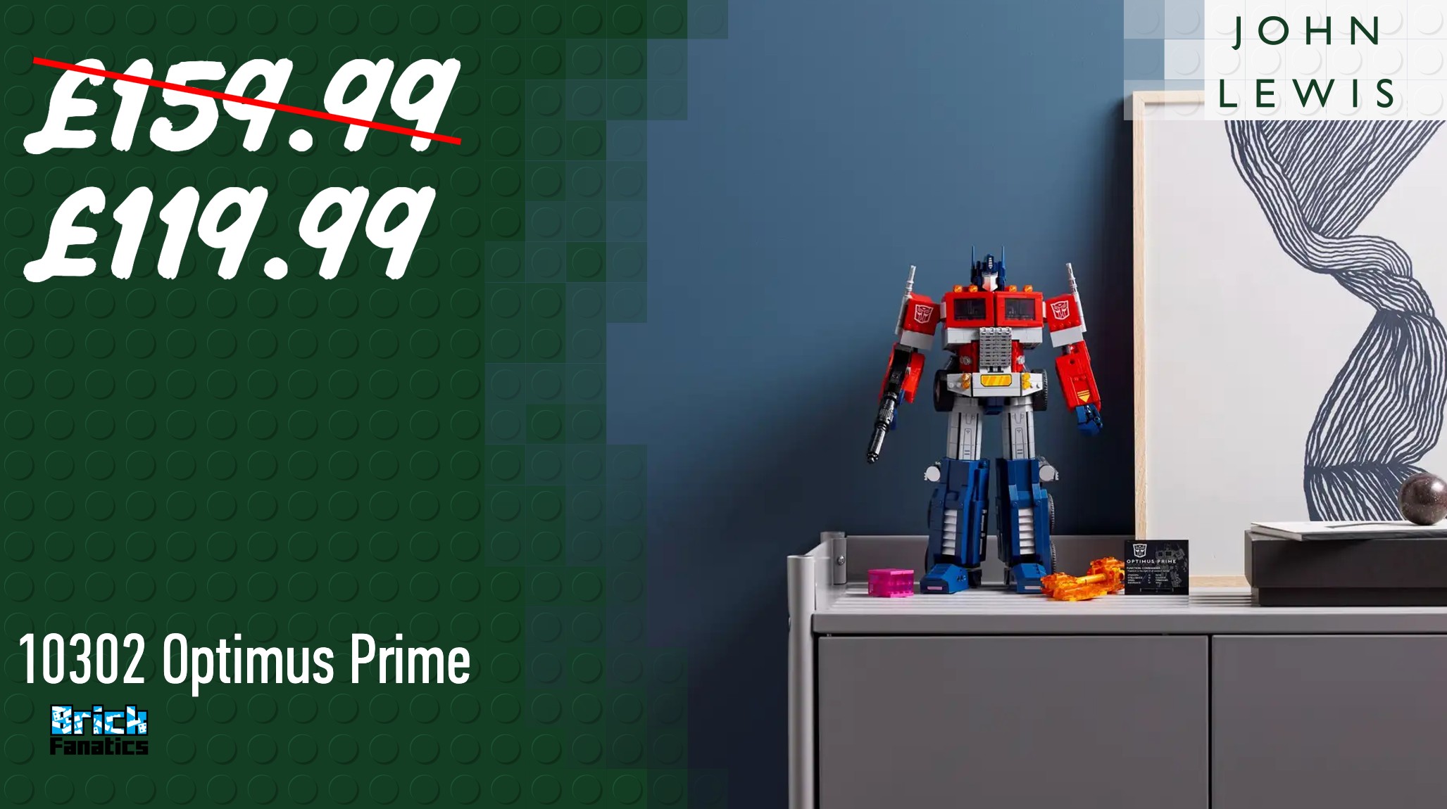 Autobots, roll out! Time to save big on LEGO Icons Optimus Prime