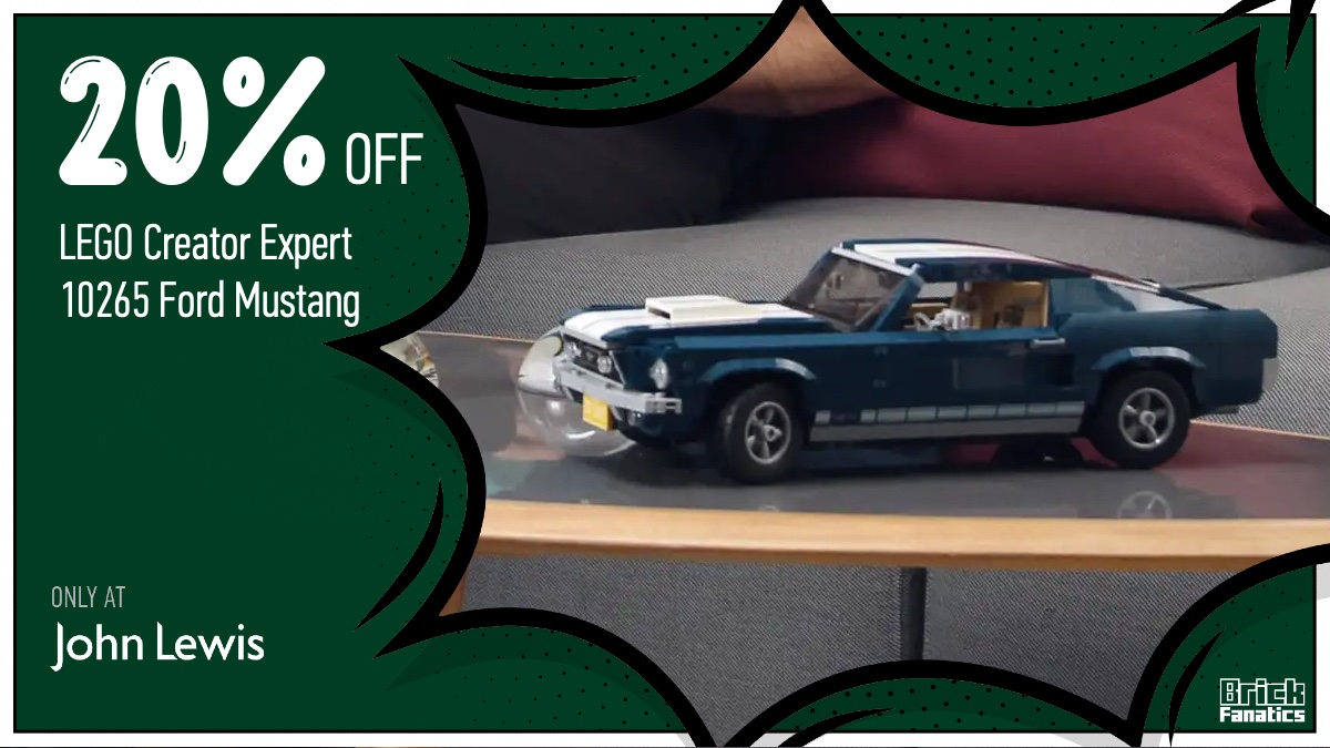 Save 20% on the retiring LEGO 10265 Ford Mustang