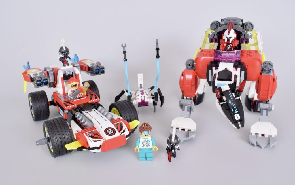 LEGO DREAMZzz 71497 71497 Coopers Tiger Mech Zeros Hot Rod Car review 2 1024x642