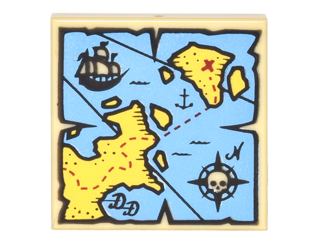 LEGO treasure map piece