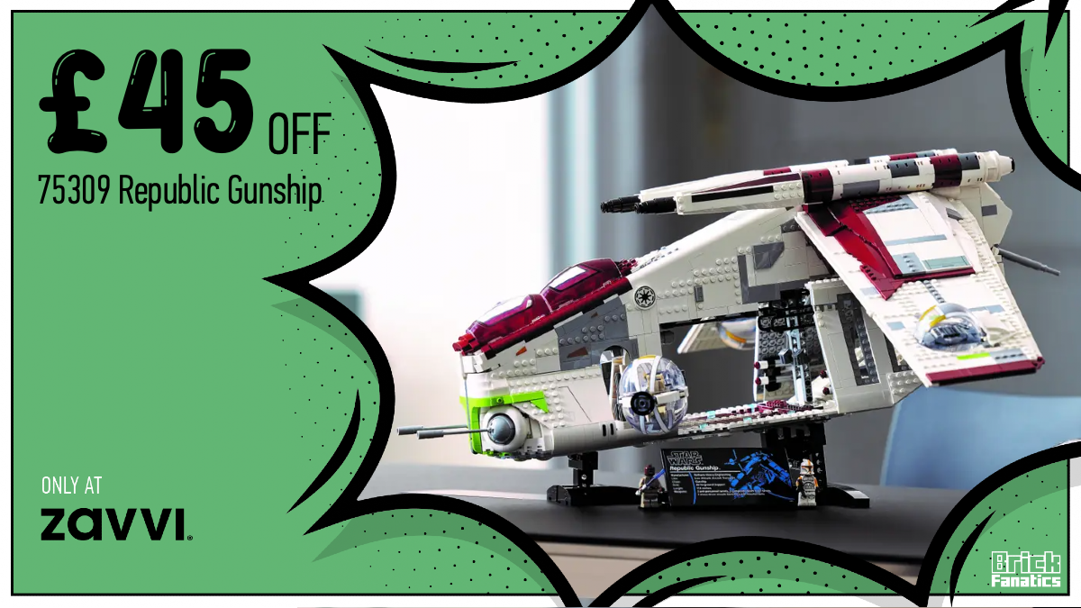 Save £45 on LEGO Star Wars 75309 Republic Gunship while stocks last