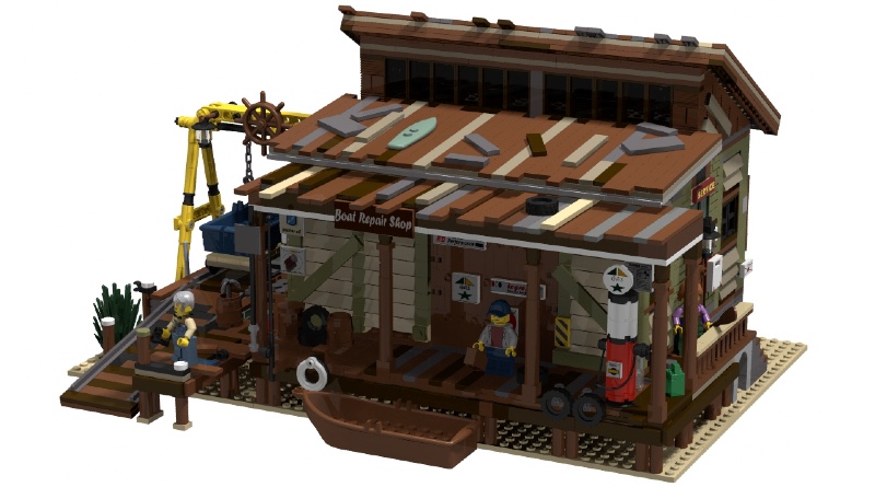 LEGO Ideas Old Fishing Store builder withdraws from the BrickLink Designer Program