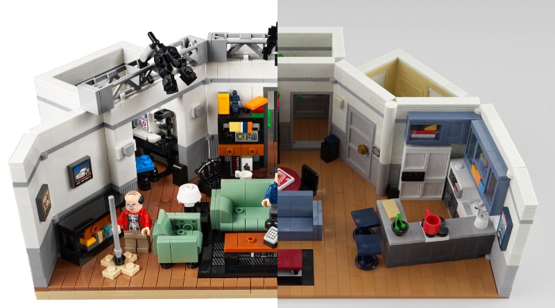 Comparing LEGO Ideas 21328 Seinfeld with the original fan design