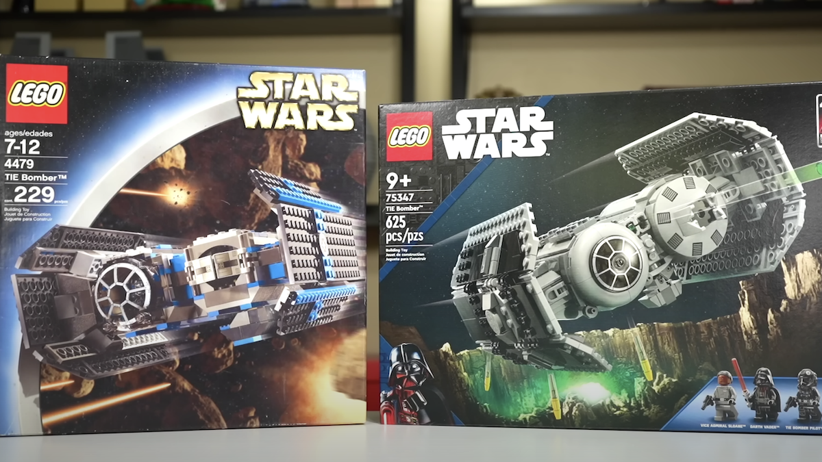 Compare LEGO Star Wars 4479 TIE Bomber with newcomer 75347 TIE Bomber