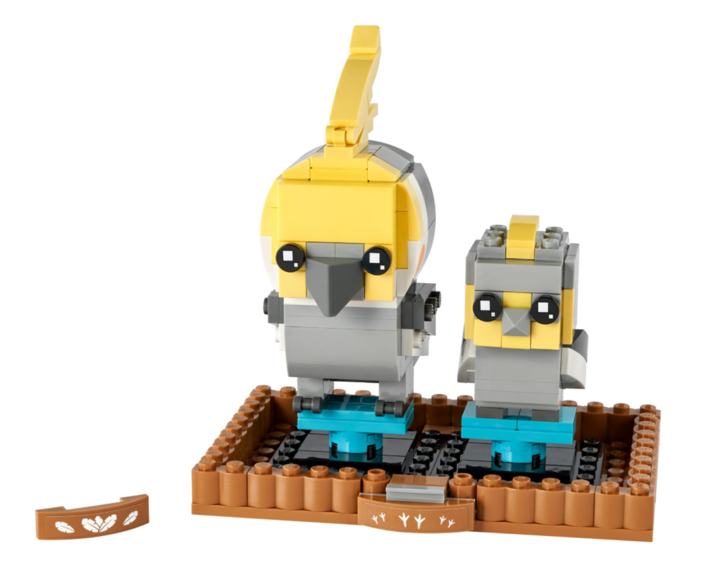 LEGO BrickHeadz 40481 Cockatiel contents