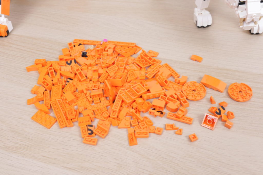 How to recolour LEGO Creator 3 in 1 31129 Majestic Tiger white 12 1024x683