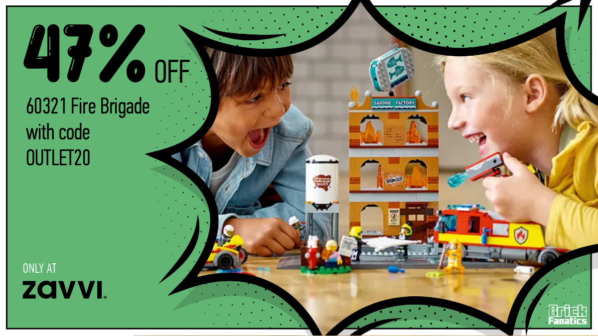 Last chance: 47% off LEGO City 60321 Fire Brigade using this voucher code for today only