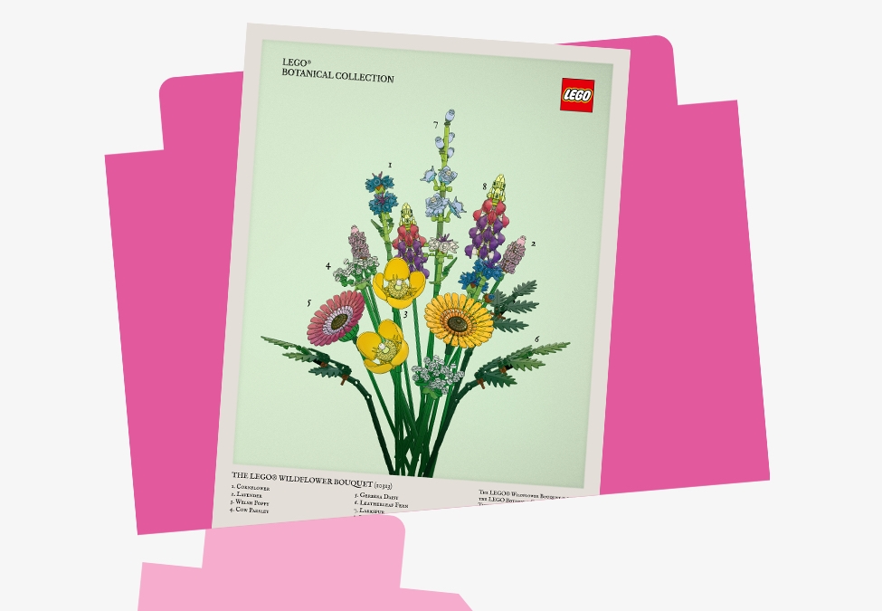LEGO Insiders Rewards Valentines Day Botanical Collection art print 1