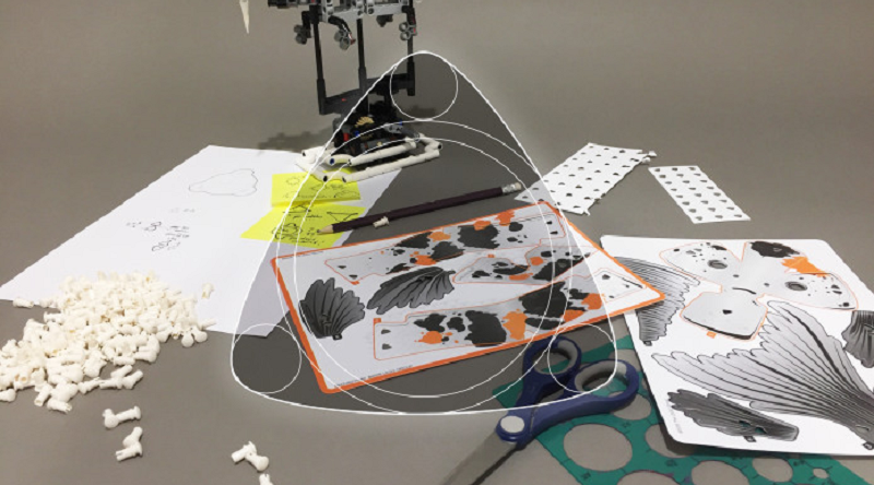 Triangular holes ensure LEGO FORMA skins can be changed easily