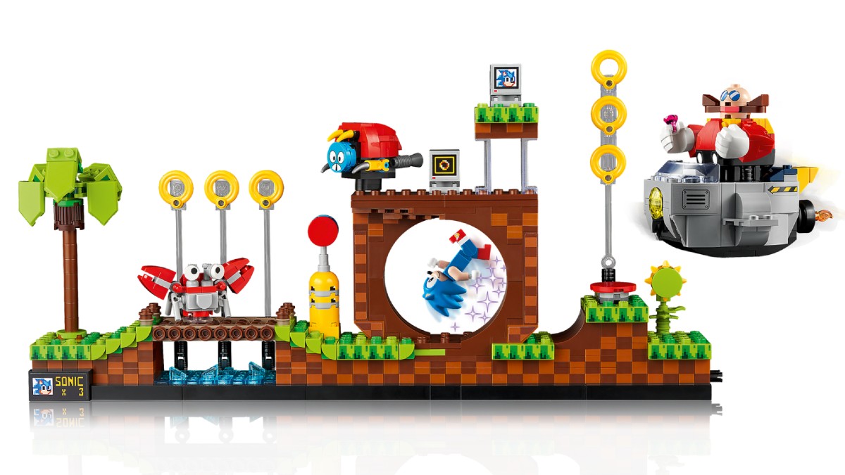 Make Sonic spin with one change to LEGO Ideas 21331 Sonic the Hedgehog – Green Hill Zone