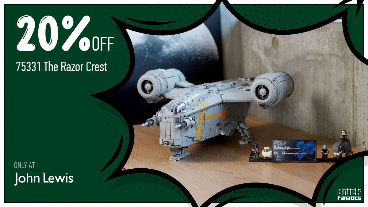 Don't miss out on 20% off 75331 The Razor Crest at John Lewis