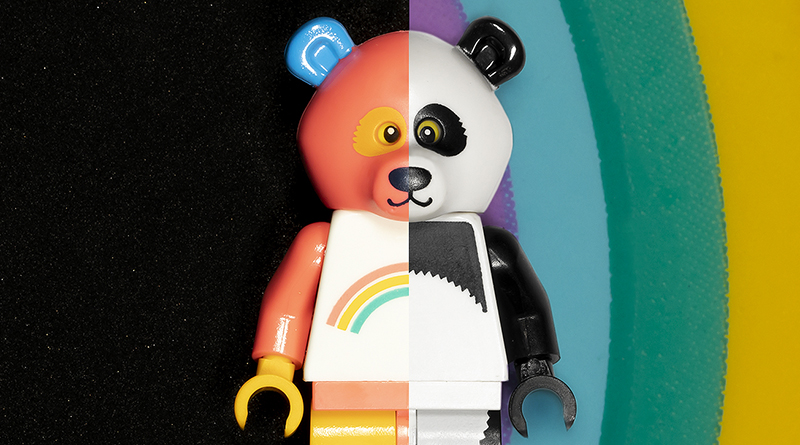 Brick Pic of the Day: Rainbow Panda