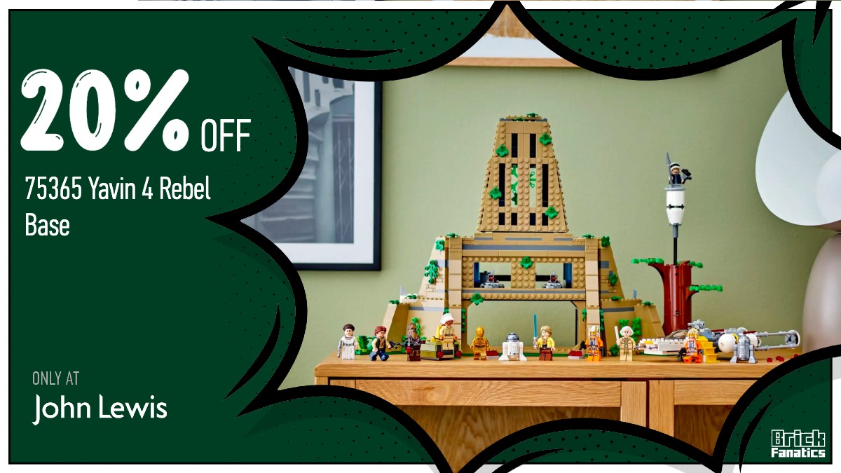 Massive 20% off recently released LEGO Star Wars 75365 Yavin 4 Rebel Base