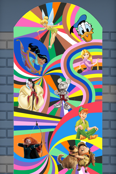Building 100 Years of Wonder with the LEGO Group Disney Lakwena Maciver Colourays Mural