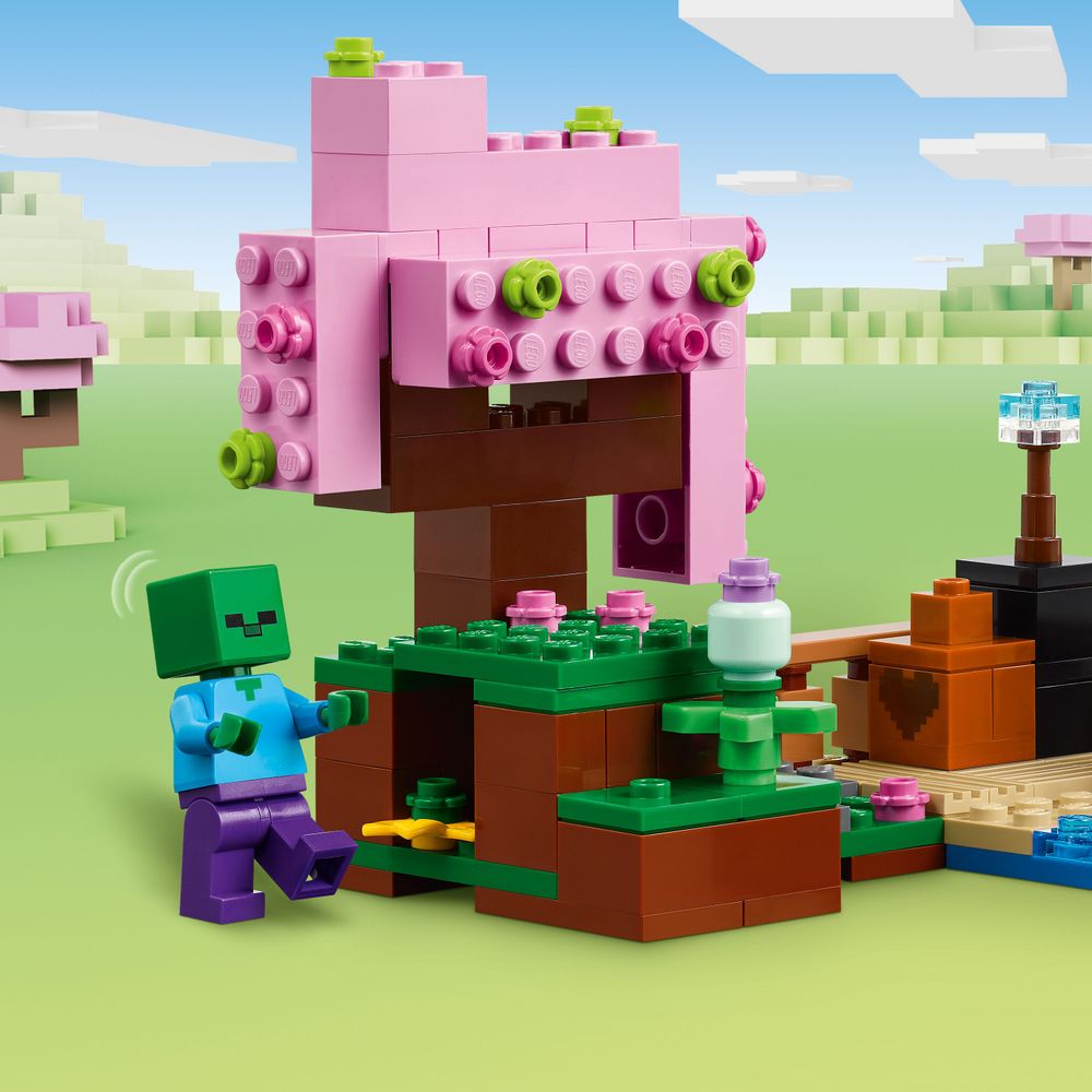 LEGO Minecraft 21260 The Cherry Blossom Garden 5