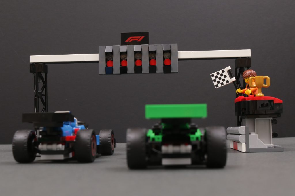 LEGO City 60474 F1 Grid with VCARB Sauber Race Cars review 3 1024x683