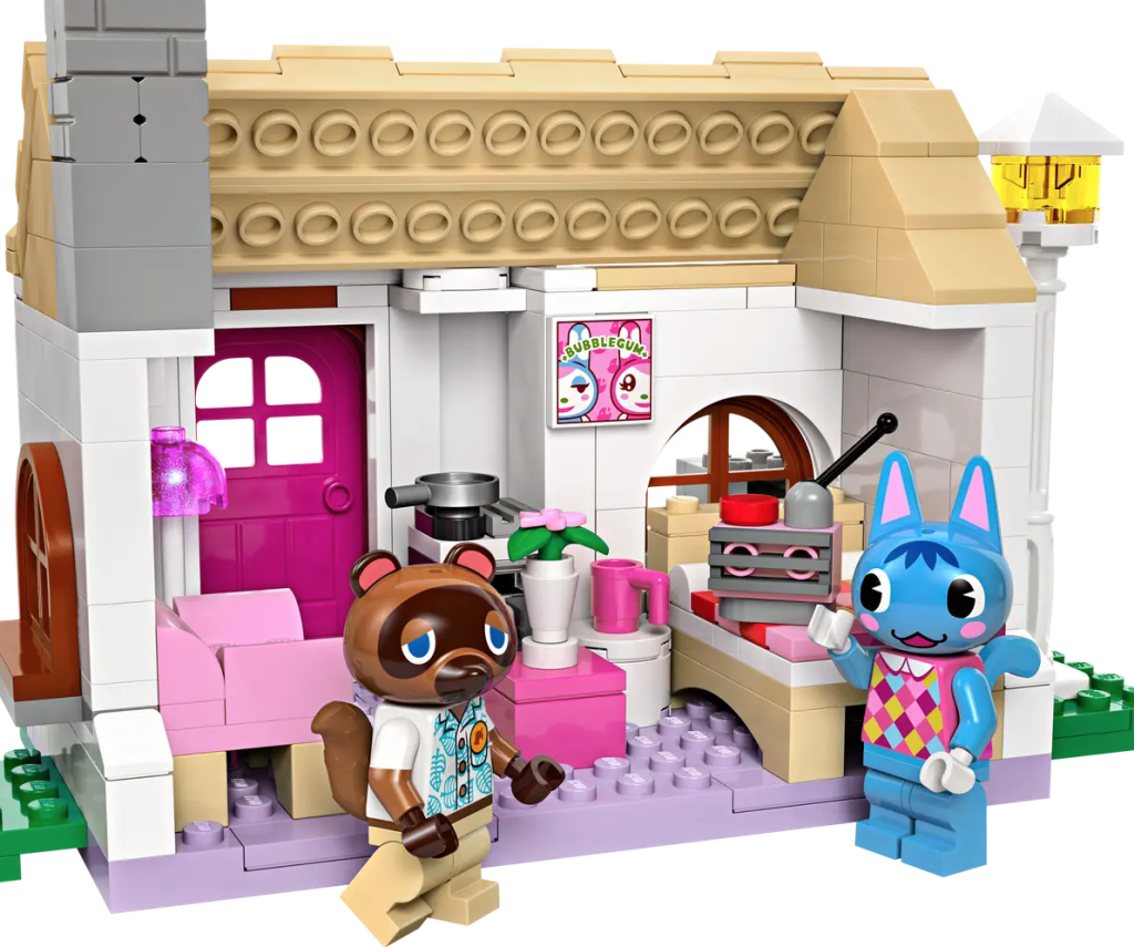 LEGO Animal Crossing 77050 Nooks Cranny Rosies House Bubblegum K.K. poster 1024x855
