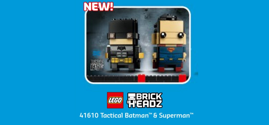 LEGO BrickHeadz 41610 Tactical Batman & Superman revealed