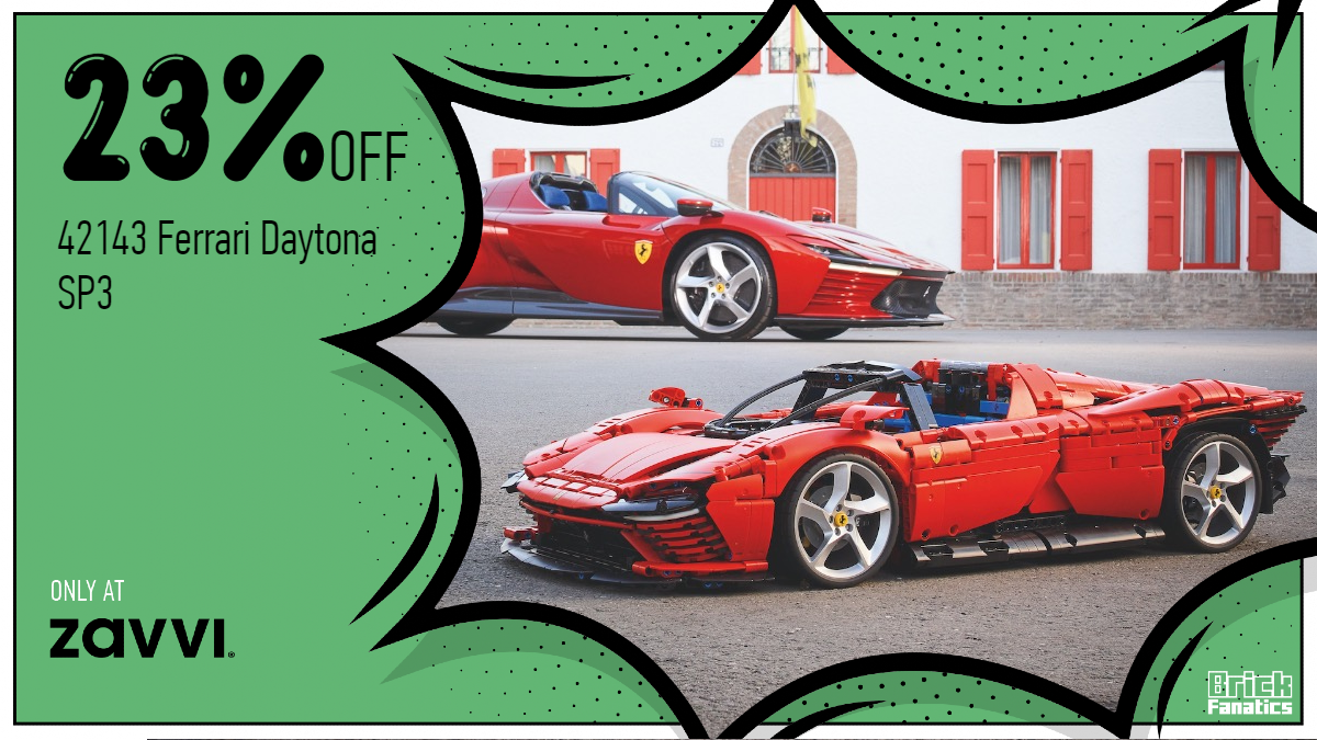 Massive discount on LEGO Technic 42143 Ferrari Daytona SP3 at Zavvi