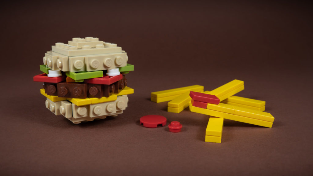 Brick Pic of the Day: Burger and Fries