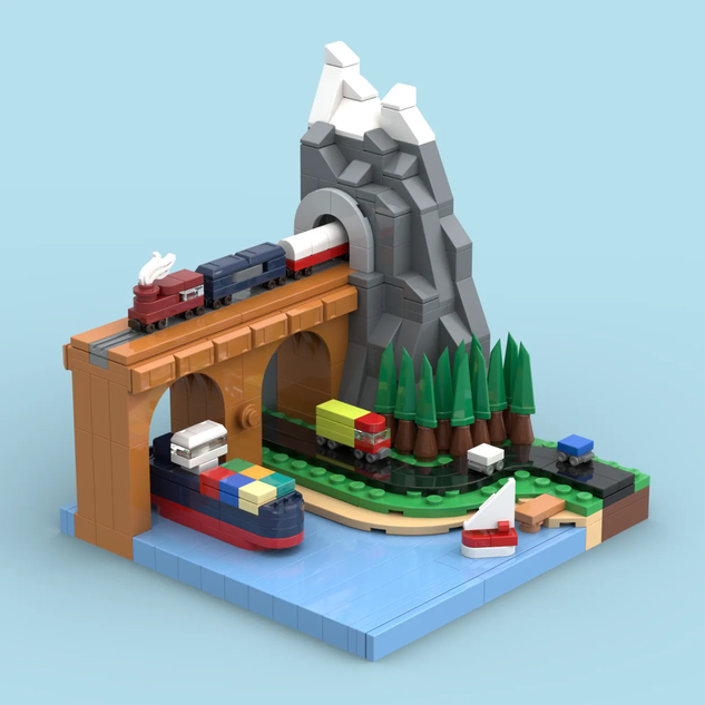 LEGO Ideas Dream GWP Mountain Pass Transit