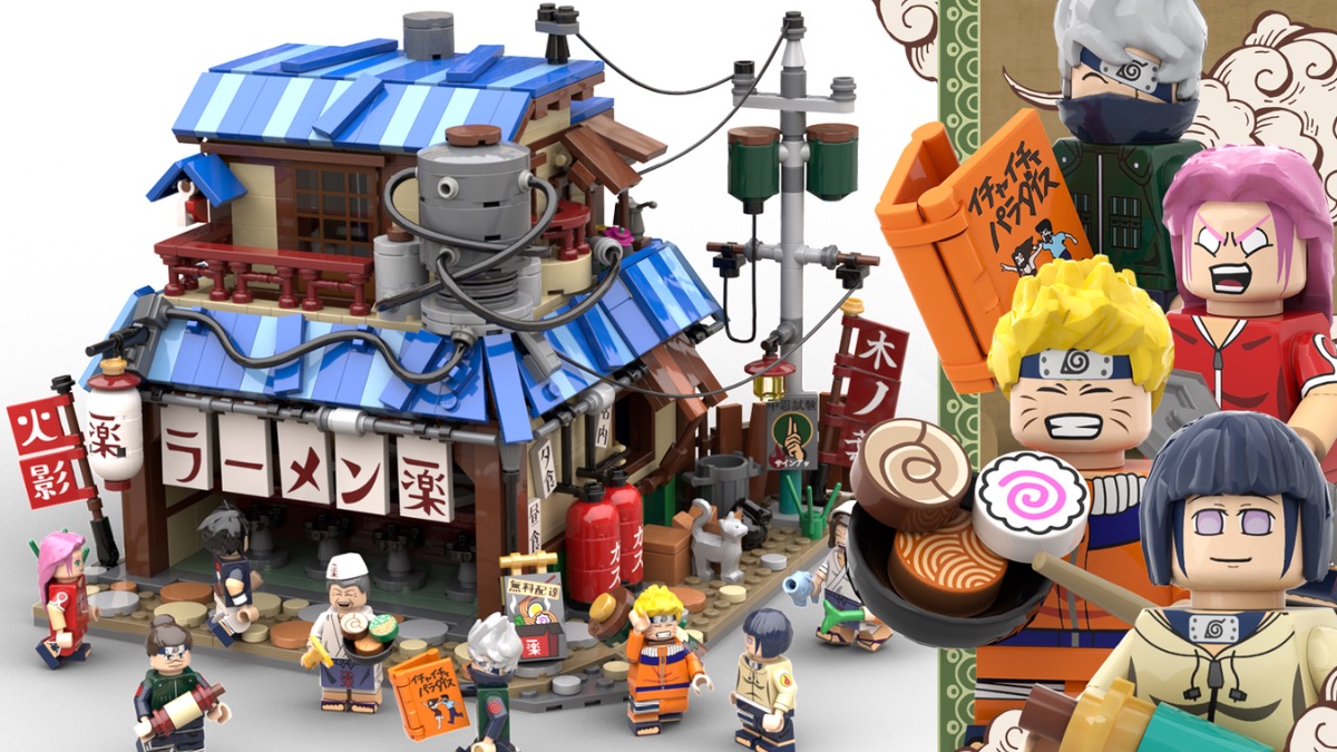 Third time lucky for LEGO Naruto ramen shop on LEGO Ideas