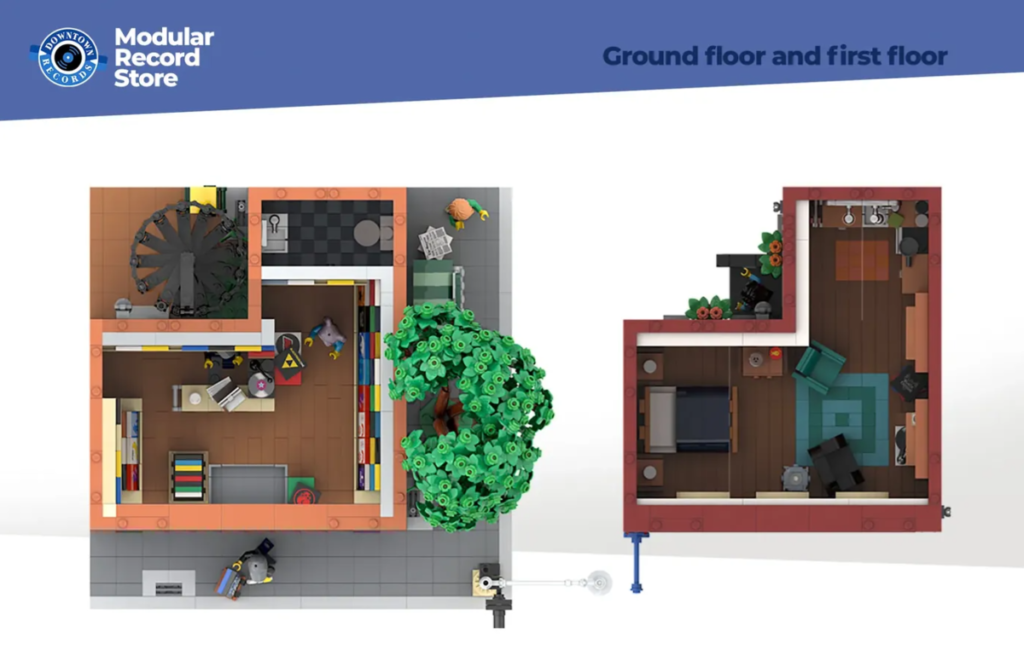 LEGO Ideas Modular record store 4 1024x662