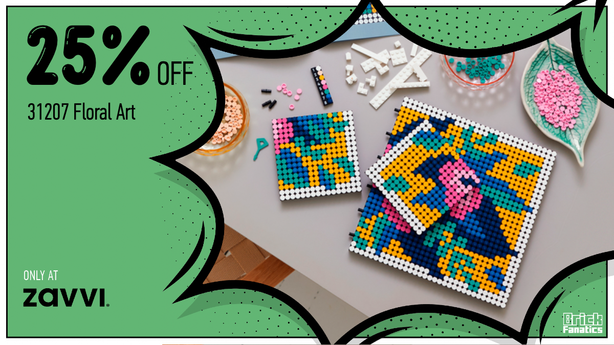Let your inner LEGO artist bloom with 25% off 31207 Floral Art