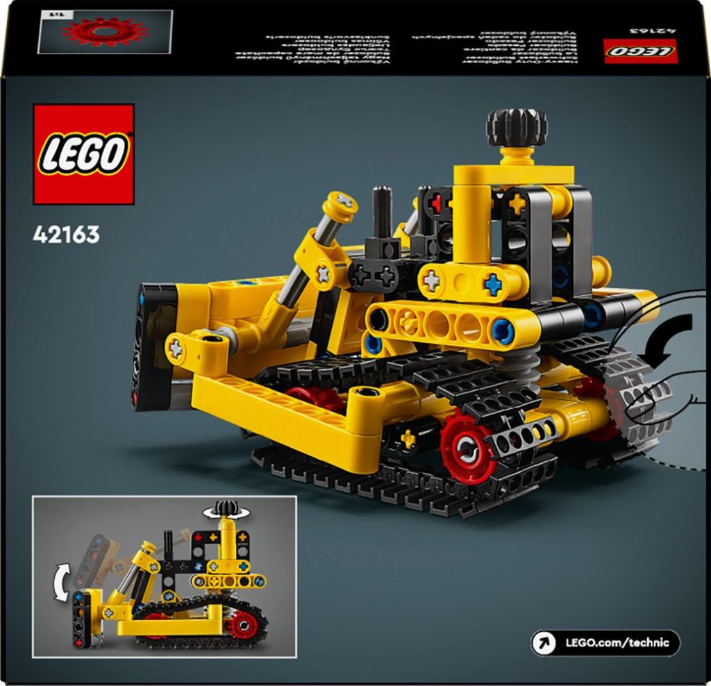 LEGO Technic 42163 Heavy Duty Bulldozer box back 1024x988