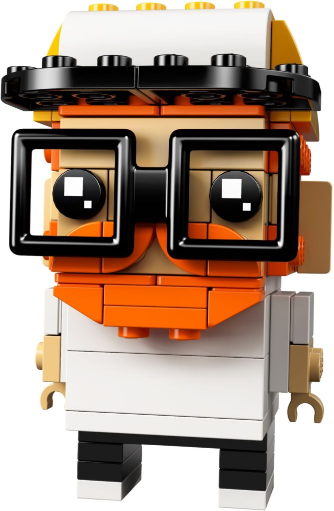 41597 go brick me brickheadz ginger hair