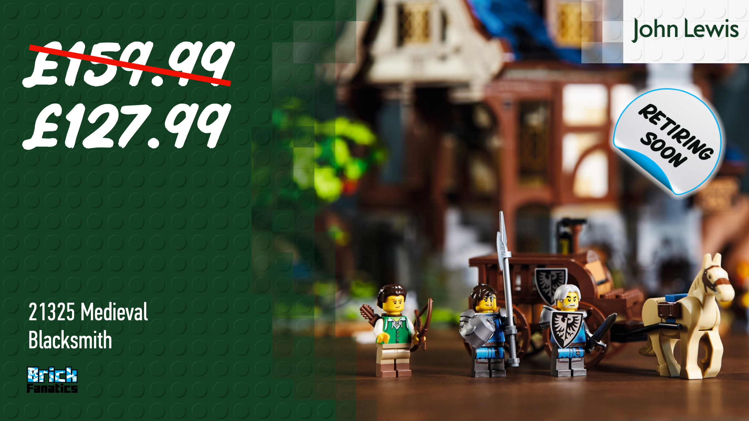 Retiring soon: last chance to save on LEGO Ideas 21325 Medieval Blacksmith