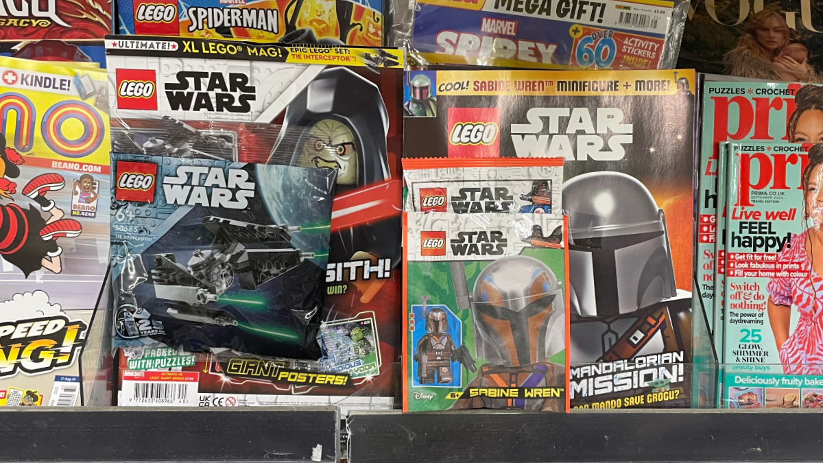 Two new LEGO Star Wars magazines out now, with two minifigures and a polybag