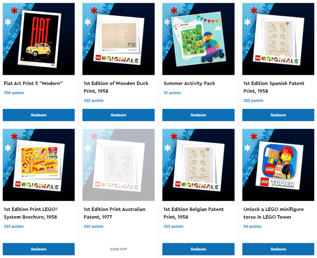 LEGO VIP Weekend 2021 rewards 1 1024x833