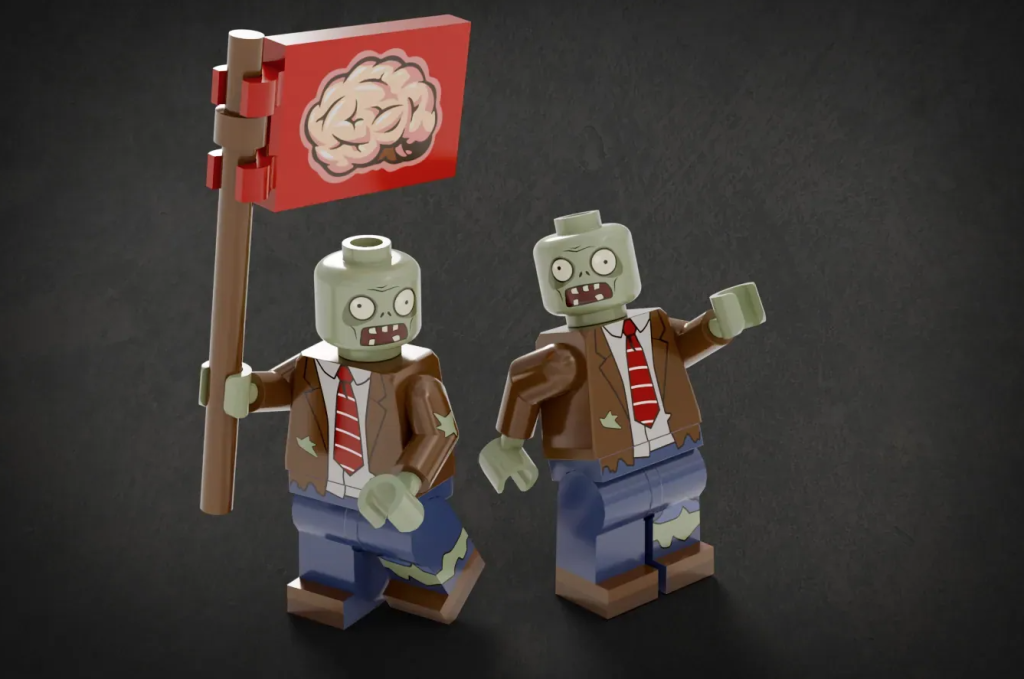 LEGO Ideas Plants vs. Zombies – Diorama 4 1024x679