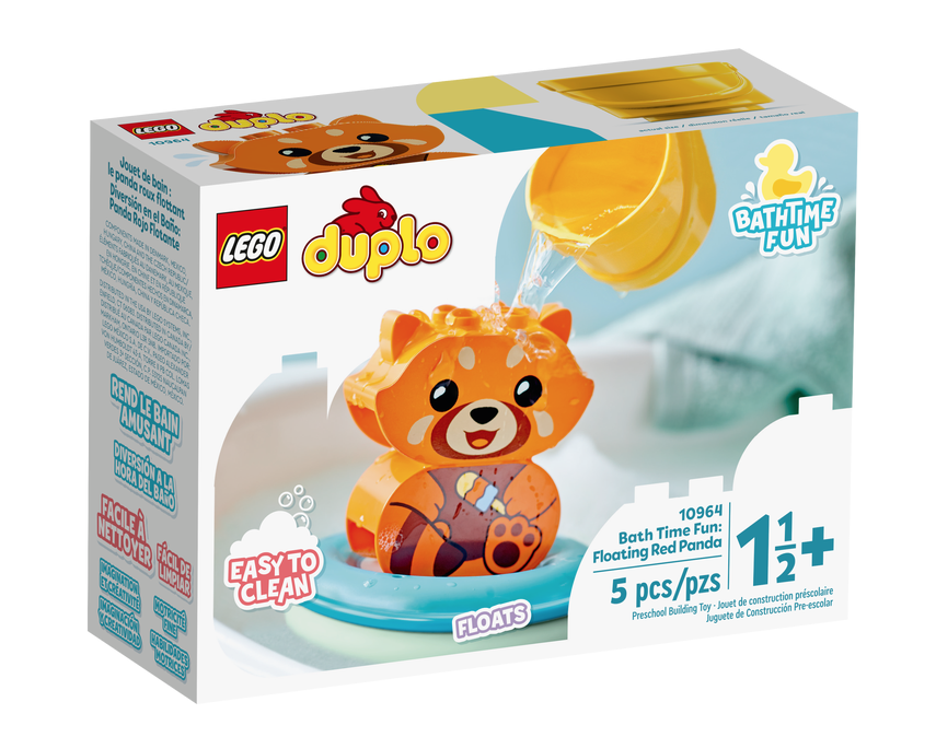 10964 Bath Time Fun Floating Red Panda box