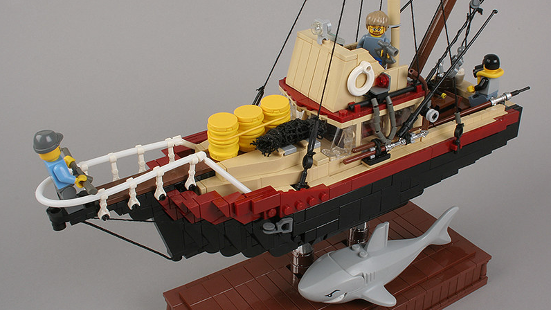 LEGO designer created his own Jaws Orca model years ago