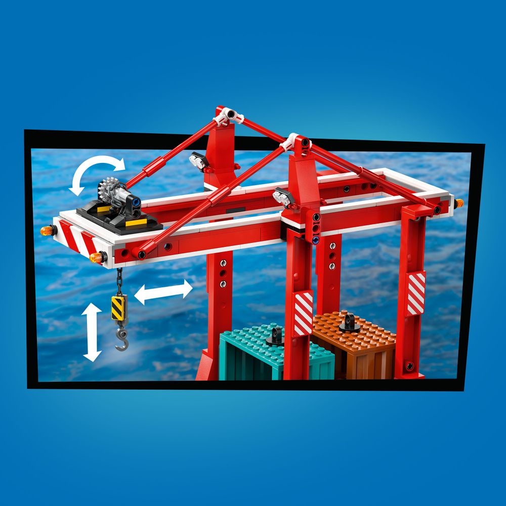 LEGO City 60422 Seaside Harbour with Cargo Ship 3