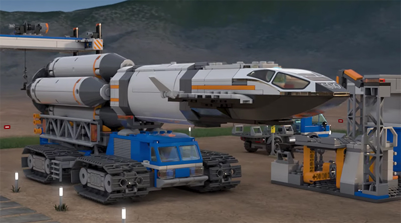 LEGO City 60229 Rocket Assembly & Transport functions shared in new video
