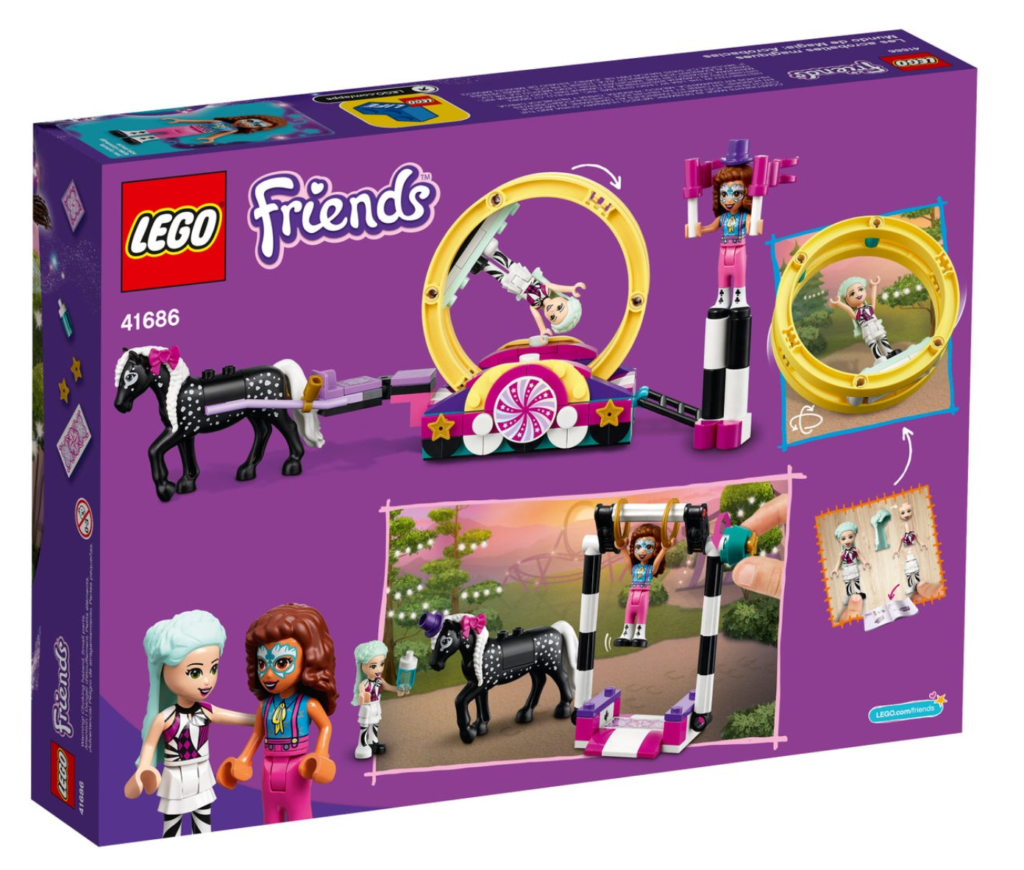 LEGO Friends 41686 Magical Acrobatics box back