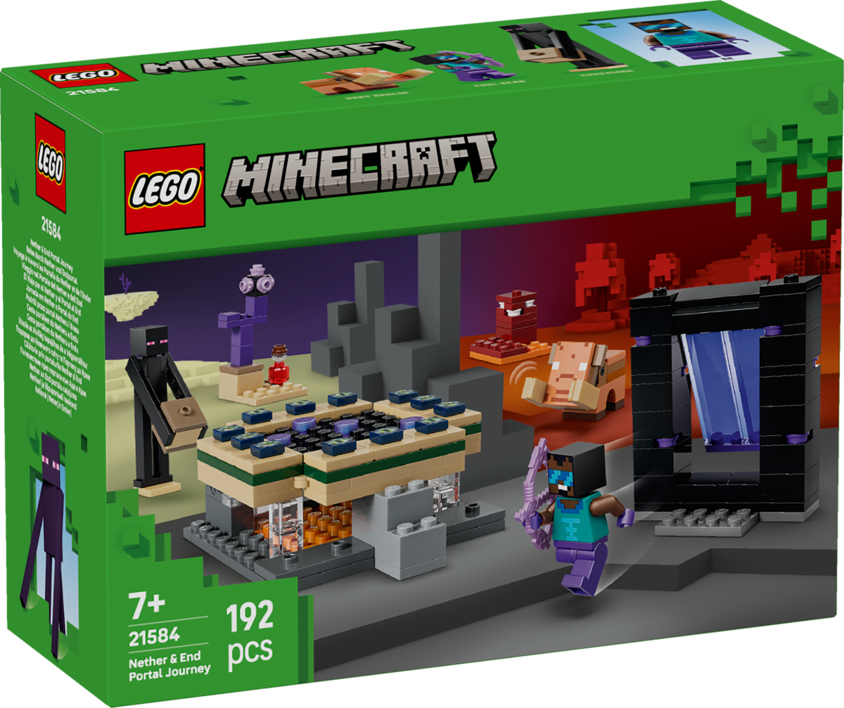 LEGO Minecraft 21584 Nether End Portal Journey box front 1200x1007